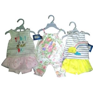 NWT Lot of Baby Girls 0-3M Outfits Sets Spring Summer Laura Ashley Gerber